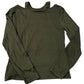 Layered Long Sleeve Top With Vest Olive Green Size 14