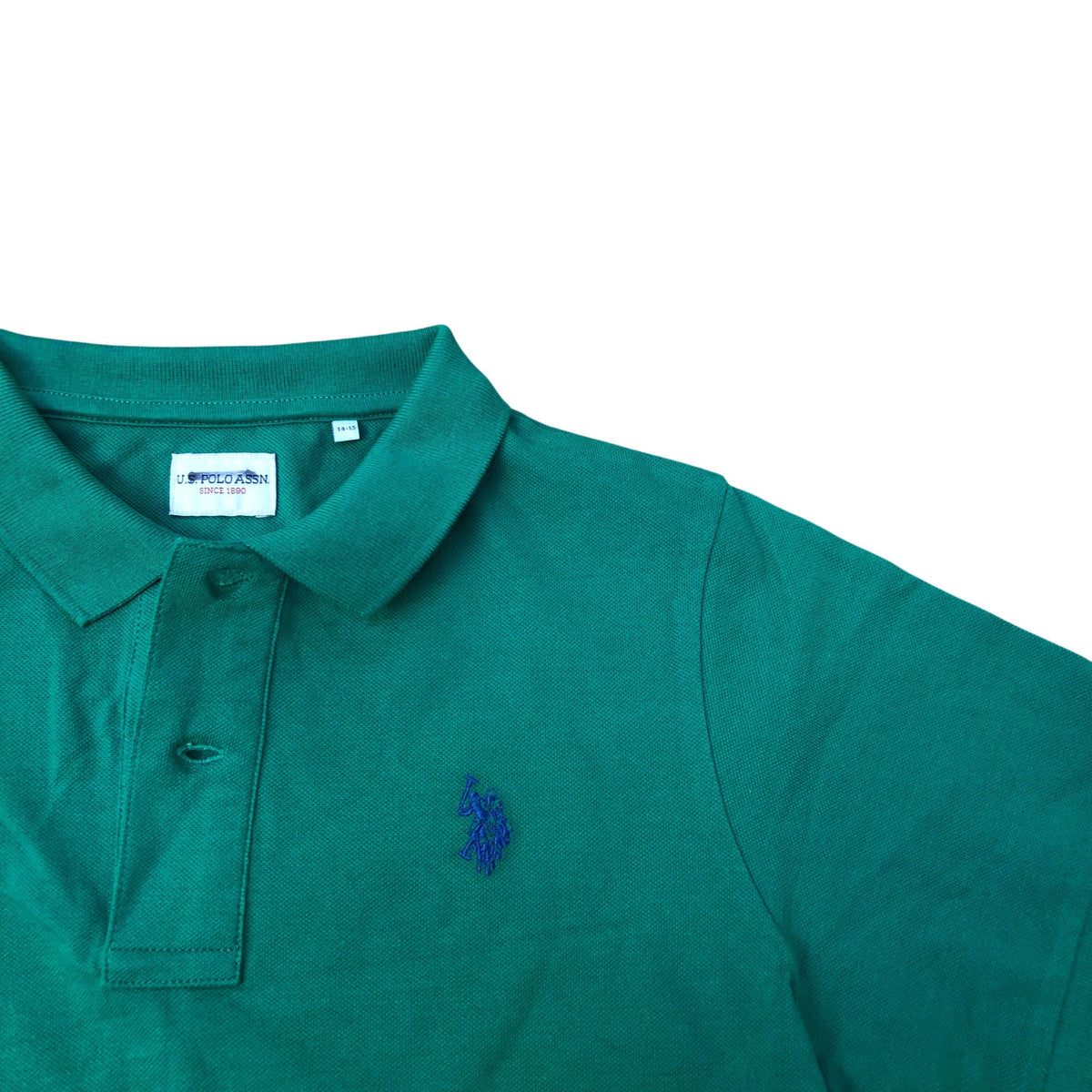 U.S Polo Assn Green Polo Shirt Size 14-15 Years