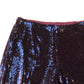 Dark Red Sequin Trousers Wide Leg Size 16 Regular