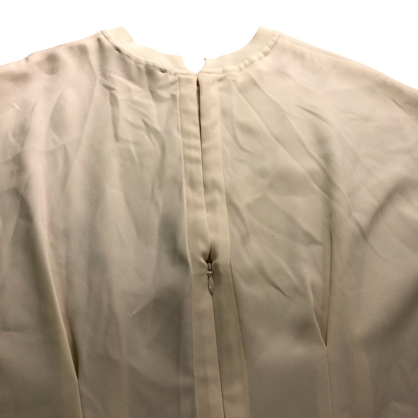 Reiss Ivory Colourblock Draped Mini Dress - Size 6