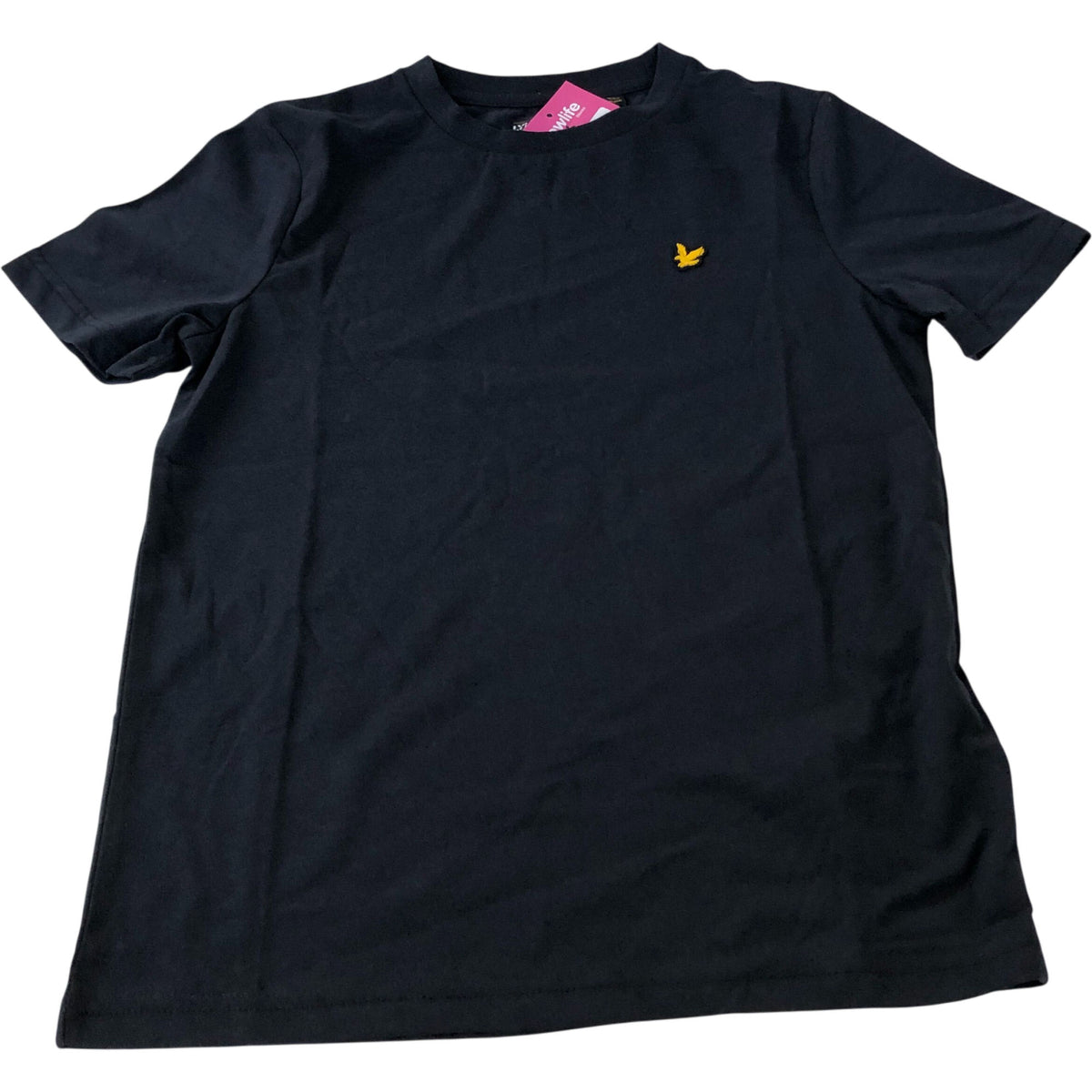 Kids Navy Blue Cotton Blend Short Sleeve Size 9-10 Years