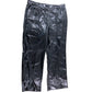 Branded Black Faux Leather Trousers XL