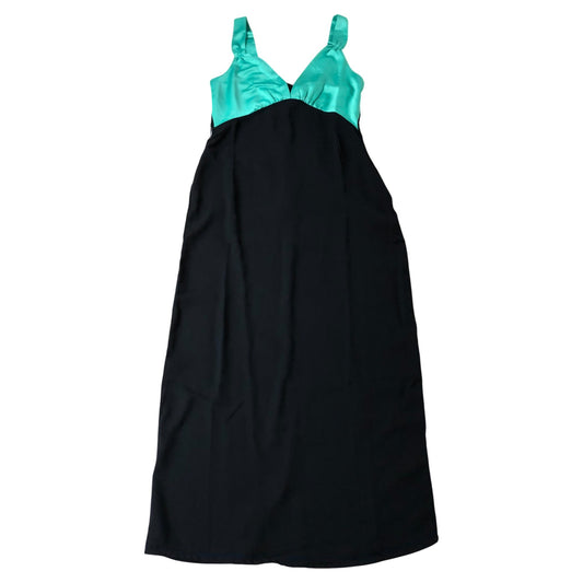 Women's Venice Dress UK10 Black Green Midi Elegant Style