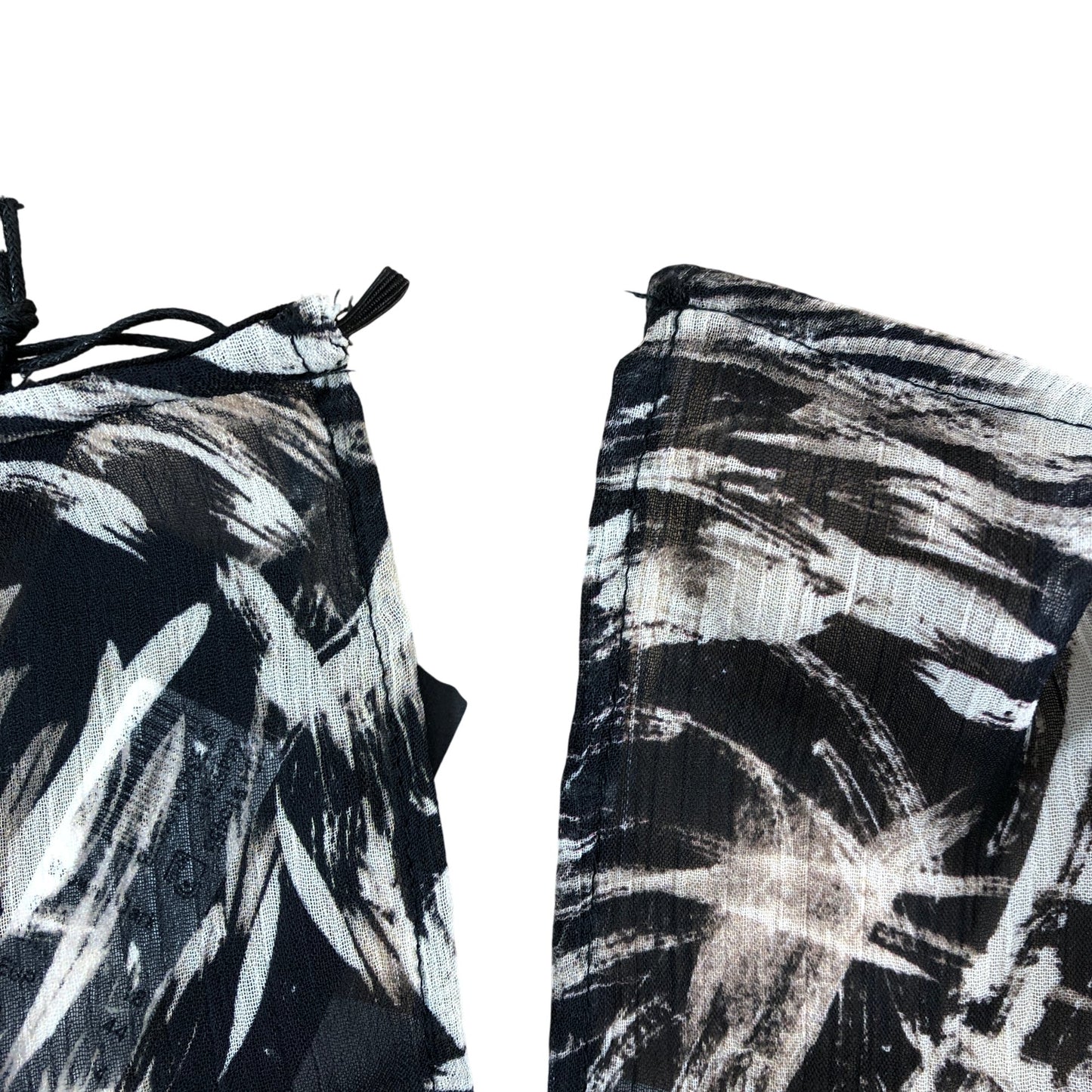 River Island Summer Top UK18 Women's Flowy Floral Print V Neck Brown Dress