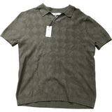 River Island Men's Green Polo Shirt Size M Comfortable Cotton Knitted