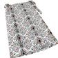 Neutral Print Wrap Midi Skirt Floral Design Cotton Lightweight