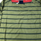 Weird Fish Olive Green Striped Top Women's 100 Percent Organic Cotton Size 14