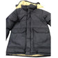 The North Face Men's Medium Puffer Jacket Black Yellow Insulated Winter Coat