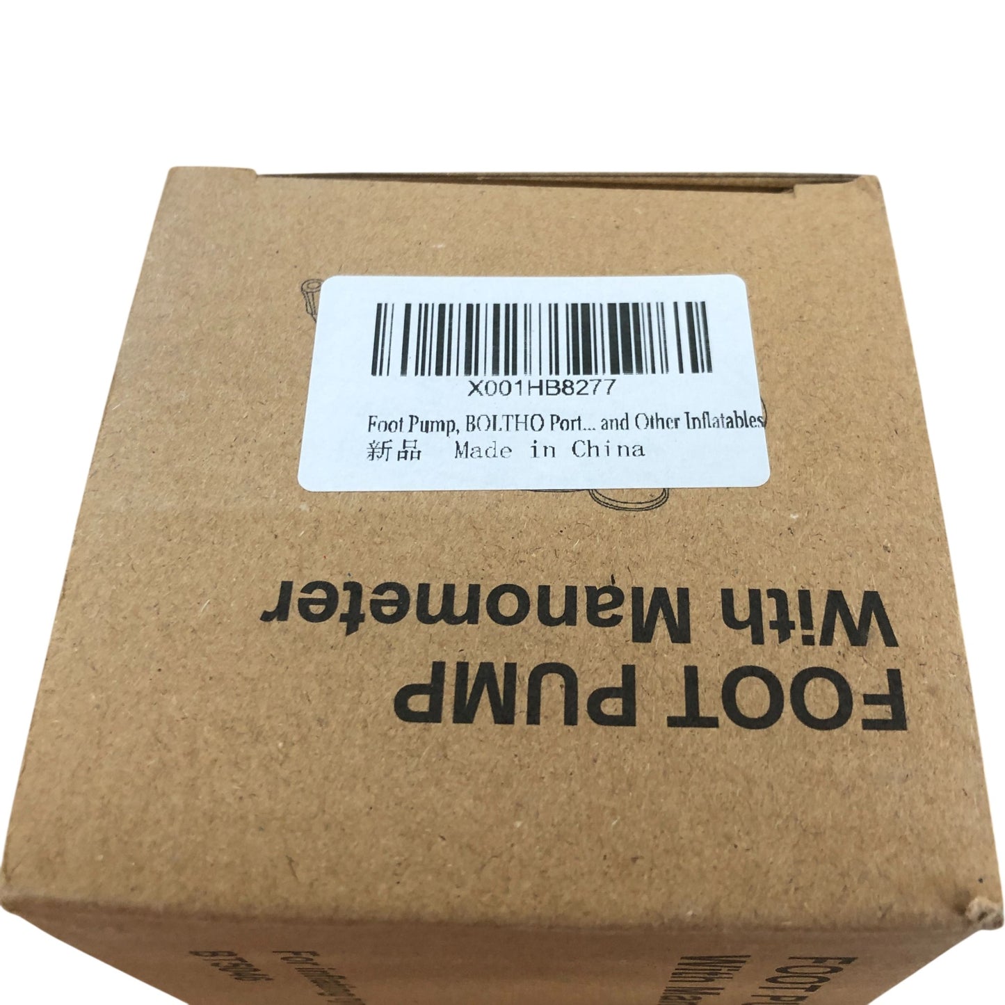 BOLTHO Foot Pump With Manometer BT5046 For Inflating Tyres Balls Air Beds
