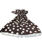 River Island Brown Polka Dot Dress UK Size 12 Women's Midi Length Casual Style
