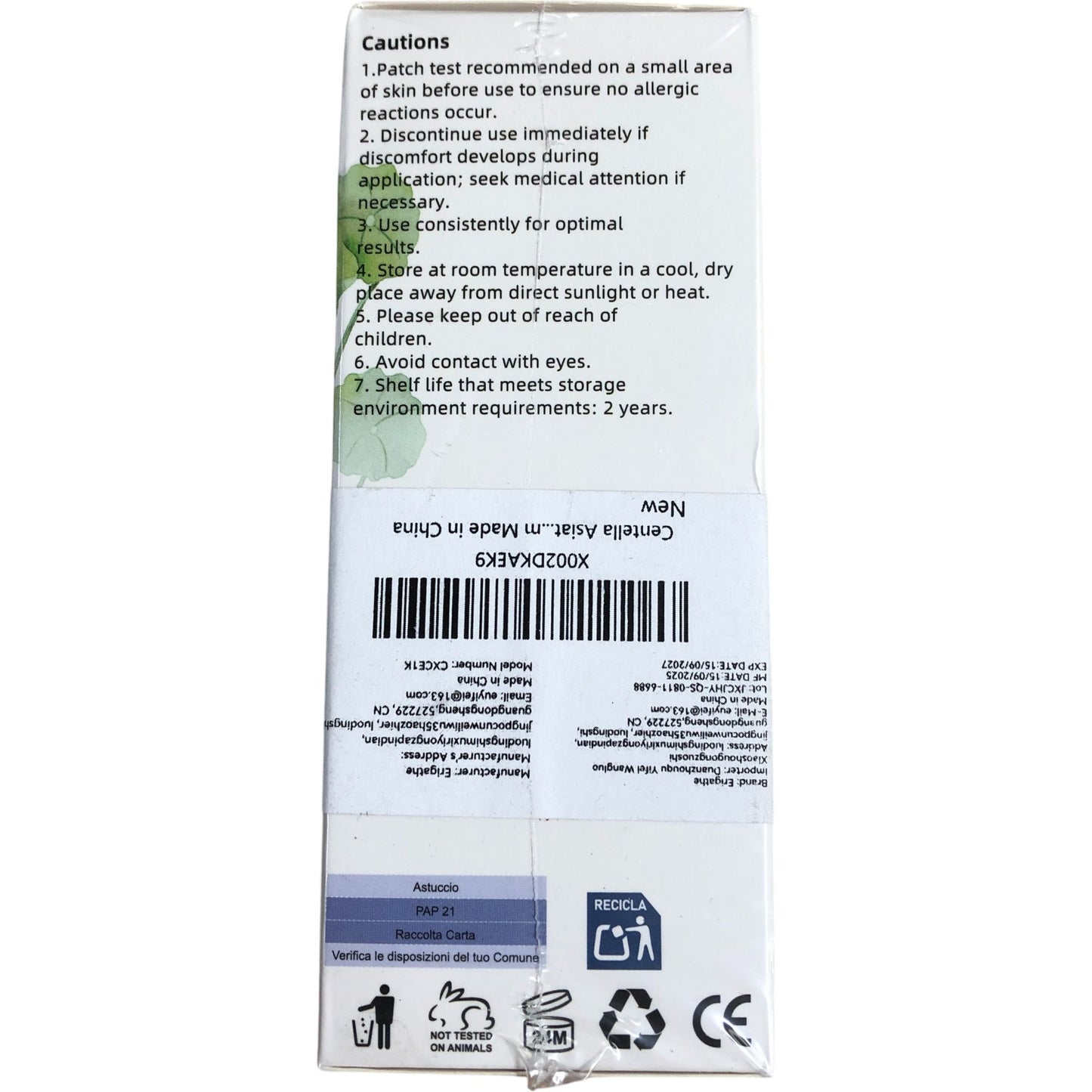 Centella Soothing Ampoule Skin Care Calms Soothes Reduces Redness 100ml