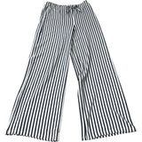 Girls Striped Trousers Wide Leg Casual Style Polyester Mix 9 Years