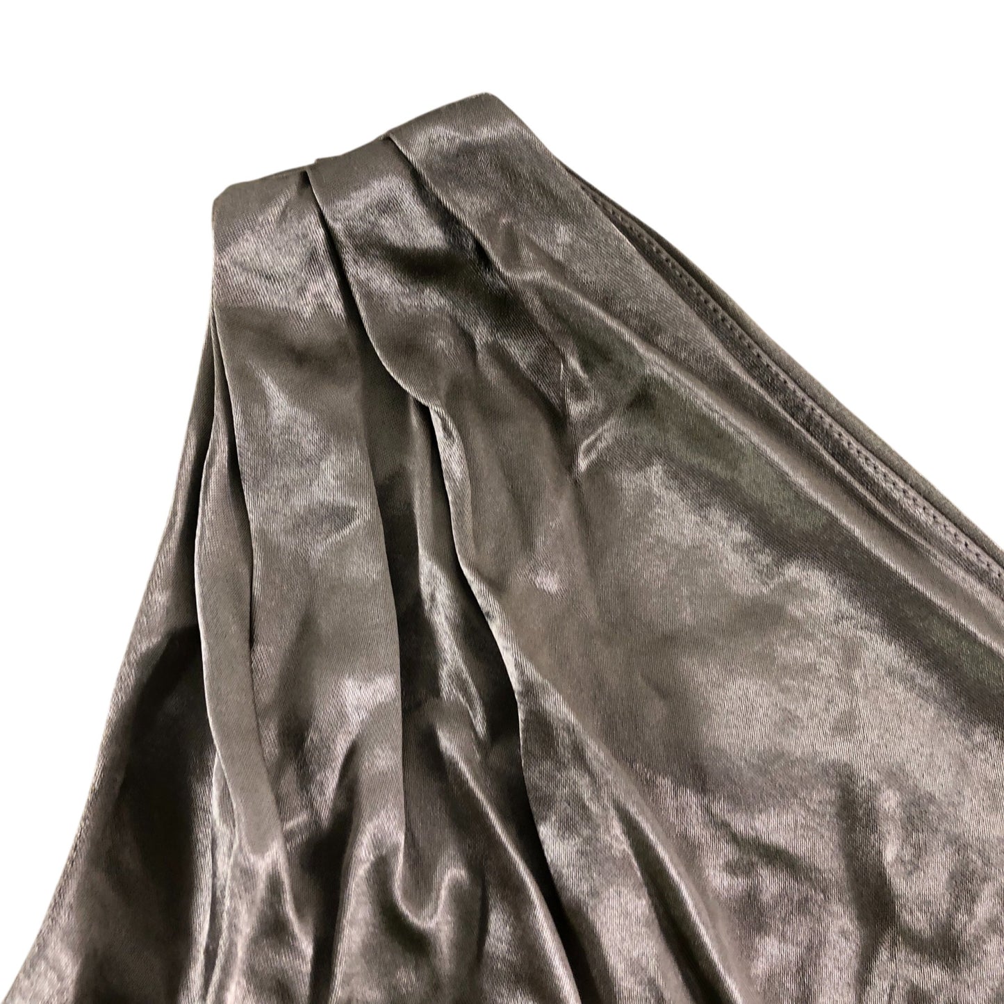 Branded Brown Metallic One Shoulder Top - Size 14