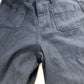 Baukjen Black Wide Leg Trousers UK12 Women's Organic Cotton Casual Style