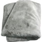 Branded Dove Grey Faux Fur Throw Soft Luxury Blanket 140x200cm