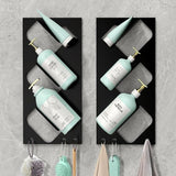 Shower Caddy Organisers - 2 Pack No Drill Bathroom Organizers with Hooks