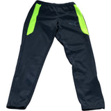 Puma Activewear Trousers Black Neon Yellow Jogging Pants Size XS