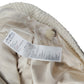 Women's Herringbone Coat Beigey White Single Breasted Size M