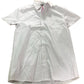 Fluid Short Sleeve Shirt Men's Casual White Cotton Blend Top Small