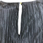 River Island UK8 Women's Black Pleated Jumpsuit Wide Leg Bell Sleeve