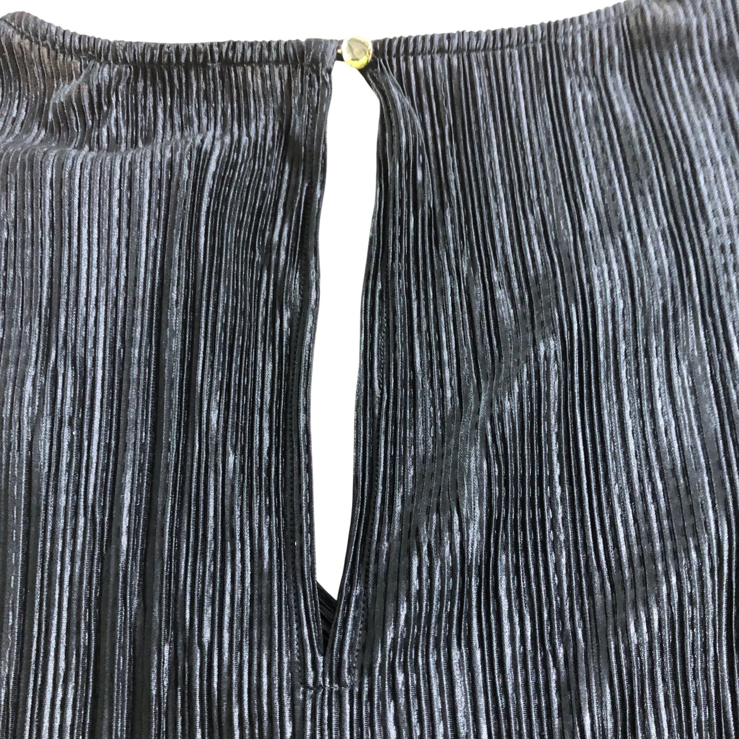 River Island UK8 Women's Black Pleated Jumpsuit Wide Leg Bell Sleeve