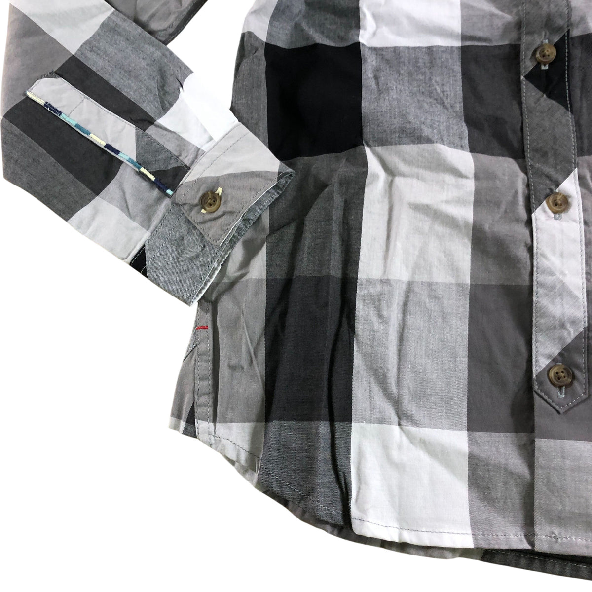 Kids Check Shirt Boys Long Sleeve Cotton
