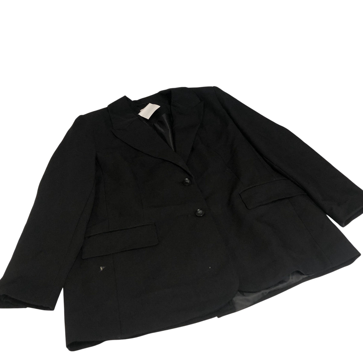 Blazer Jacket UK16 Women's Black Smart Casual Stretch Fabric