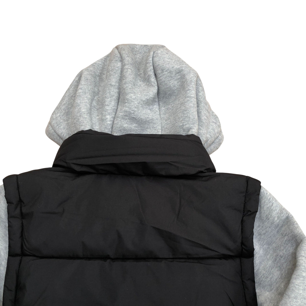 River Island Kids Puffer Hooded Gilet Jacket Black/Grey