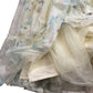 Girls Yellow Floral Layered Tulle Skirt Size 10 Years
