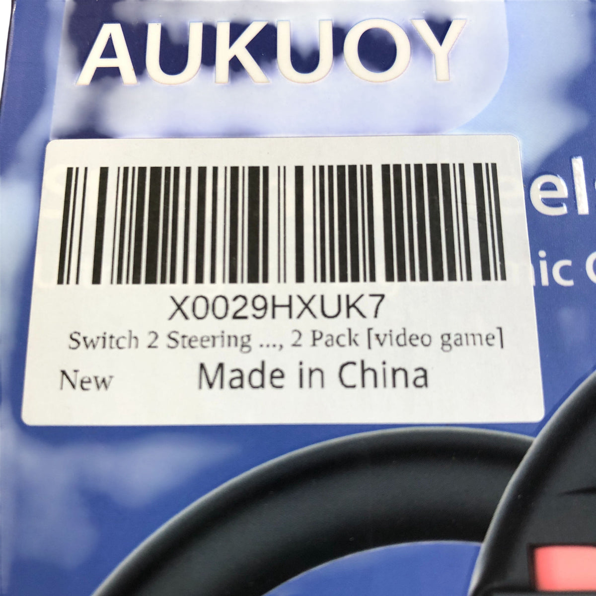 AUKUOY Switch 2 Steering Wheels 2 Pack Game Controllers Lightweight New