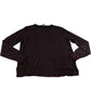 Long Sleeve Sweater Size 12 Women's Black and Red Sparkle Knit