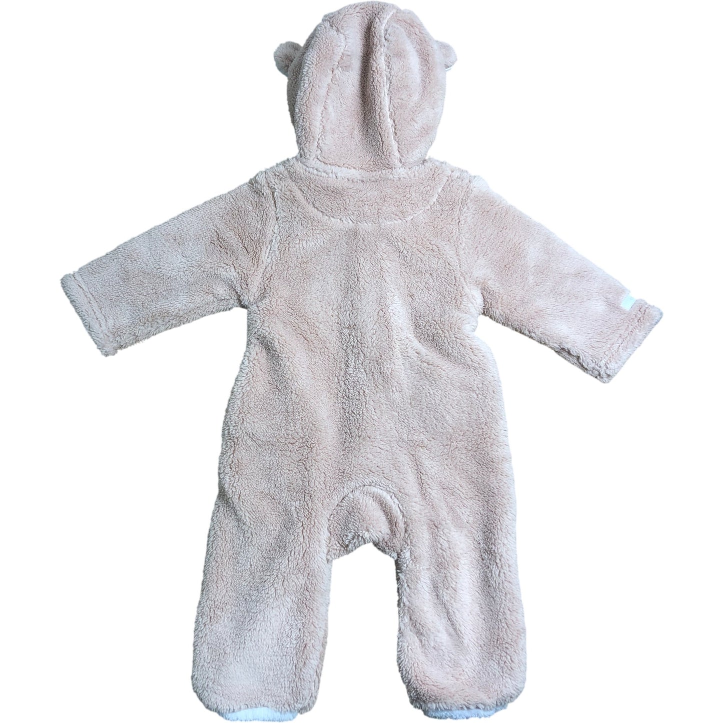 The Little White Company Fleece Romper 3-6 Months Baby Bear Hooded Outerwear