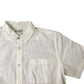 Kangaroo Poo Men's Short Sleeve Button Up Shirt Cream Size M