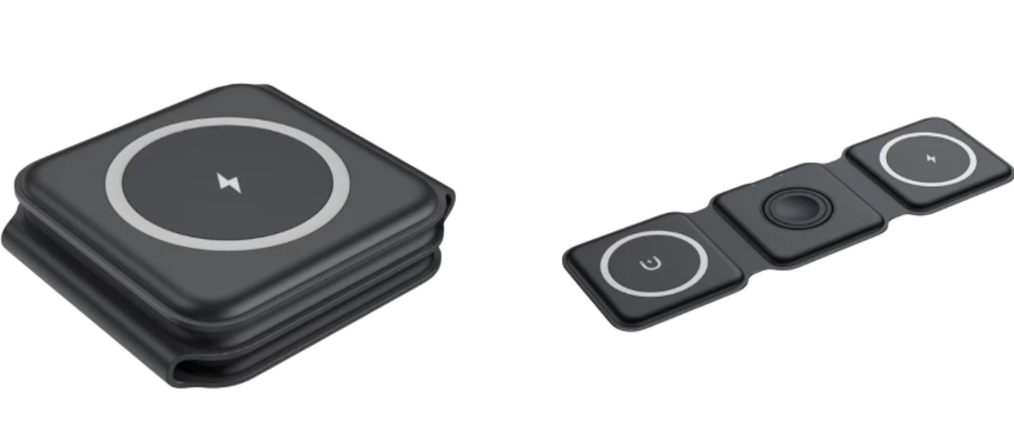 3 In 1 Magnetic Wireless Charger Fast Charger For iPhone AirPods Apple Watch