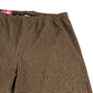 River Island Trousers Brown Check Elastic Waist