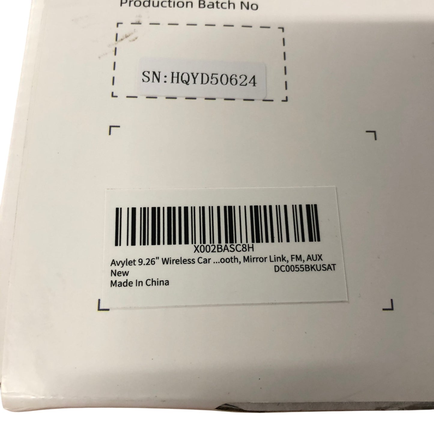 AVYLET Smart Screen RC06 926 Inch Touchscreen Vehicle Entertainment System