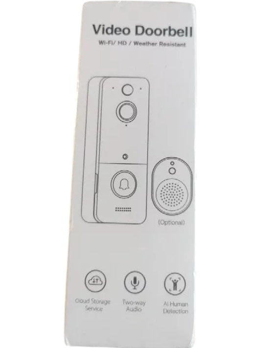 Wi-Fi Video Doorbell HD Weather Resistant Two Way Audio Cloud Storage