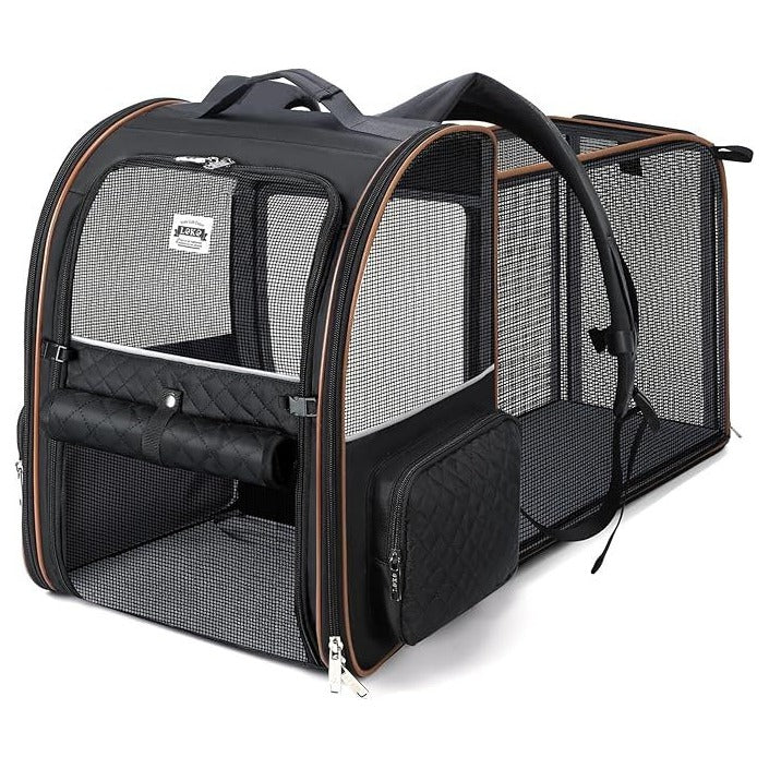 Lekesky Large Cat Carrier Backpack Expandable Pet Carrier For Small Dogs