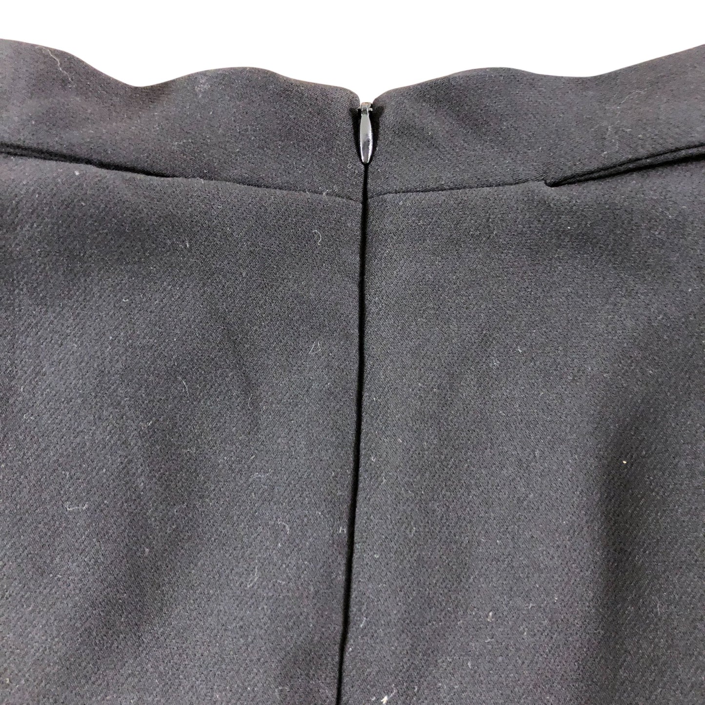 River Island UK16 Women's Black Sleeveless Dress V Neck Zip Fastening