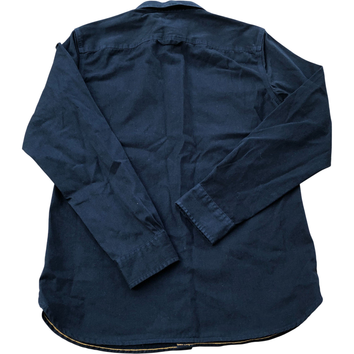 Furze Garment Dye Twill Shirt Dark Navy Size XS