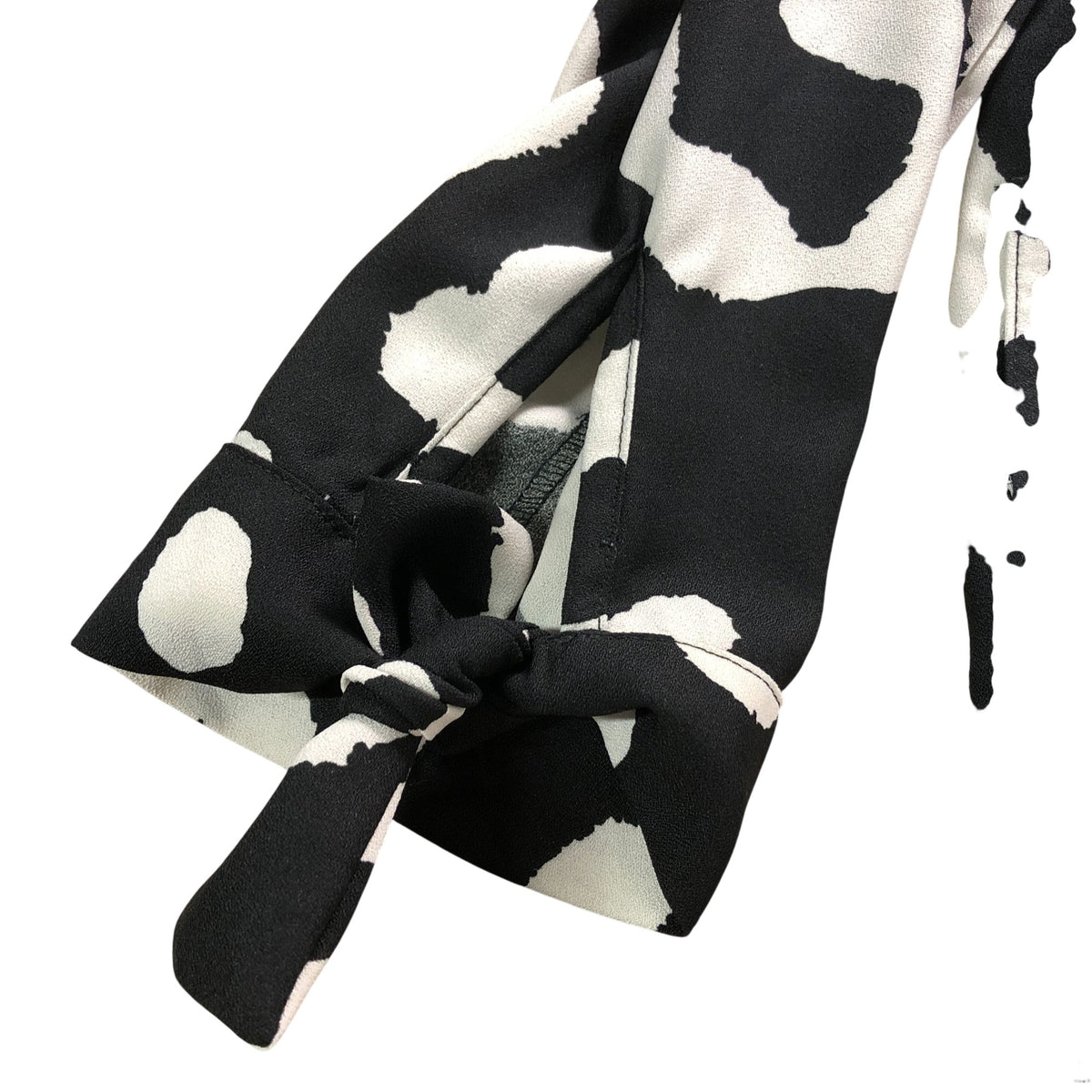 Dancing Leopard UK10 Women's Black White Leopard Print Shirt Dress