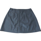 River Island Faux Leather Mini Skirt UK8 Women's Brown Stylish Design
