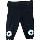 River Island Black Leggings 3-6 Months Baby Flower Design Soft Comfortable