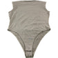 River Island Women's UK8 Beige Cotton Bodysuit Sleeveless Size 8