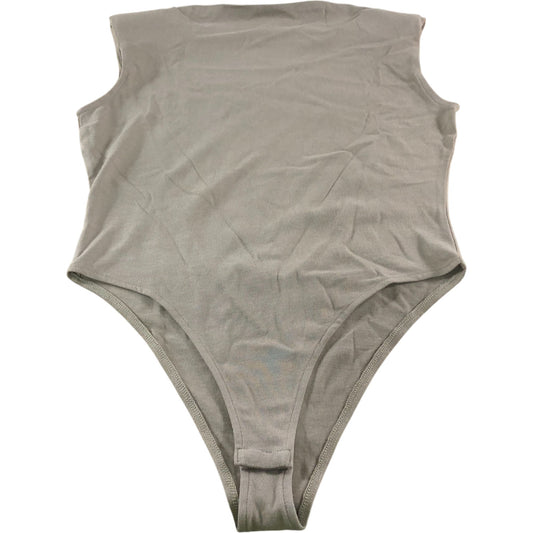 River Island Women's UK8 Beige Cotton Bodysuit Sleeveless Size 8