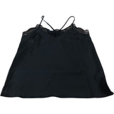 River Island Black Lace Trim Camisole Top UK8 Women's V Neck