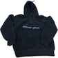 CHAMPION X-Large Men's Hoodie Black Sherpa Pullover Sweatshirt with Zip