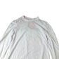 Long Sleeve Top Women's White Frill Neck Soft Fabric UK8