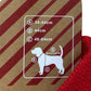 Pet Christmas Sweater Red Gingerbread Design Warm Knit M
