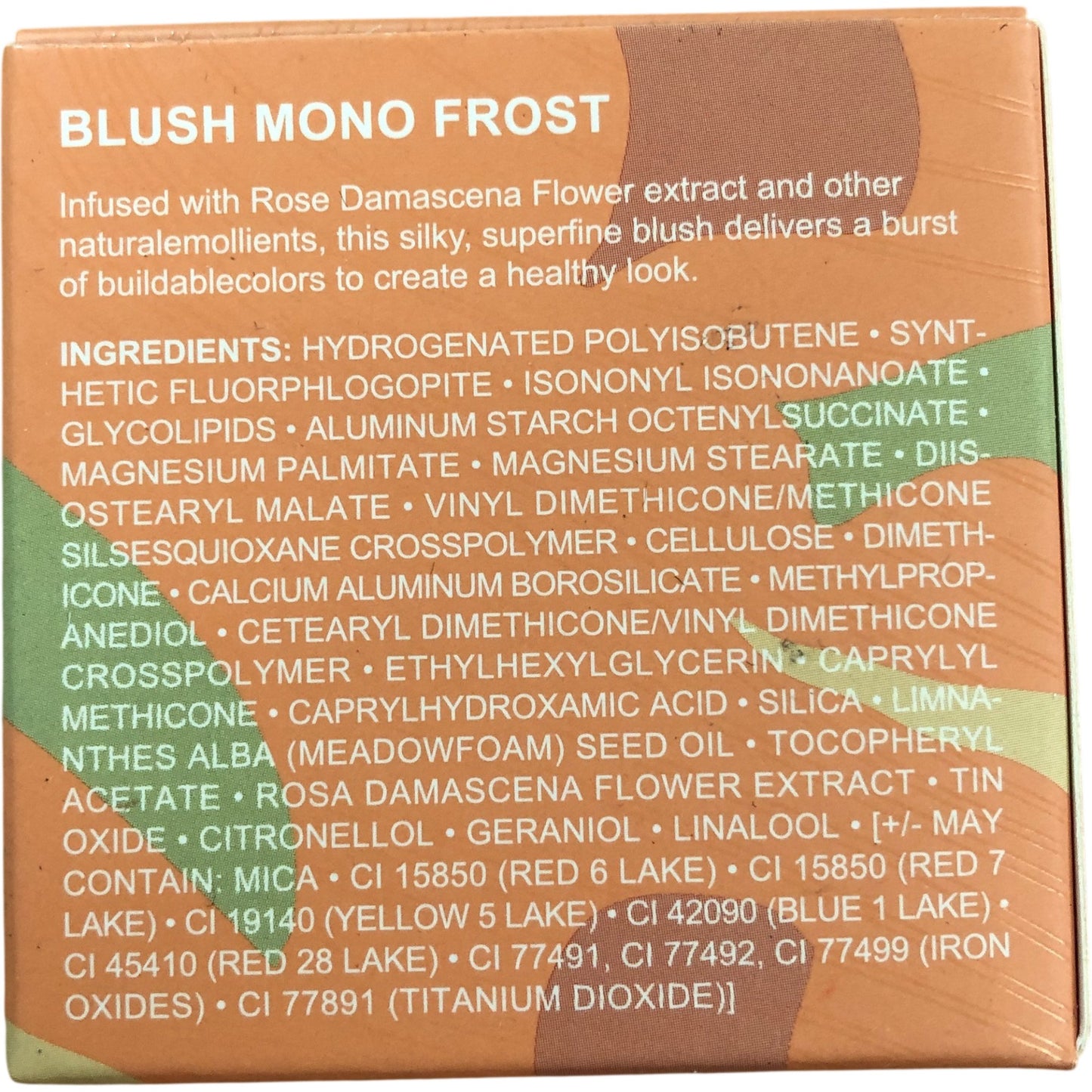 Oulac Blush Mono Frost F10 Tangerine Tango 4.8g Silky Buildable Colour Makeup